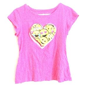 Pink emoji shirt